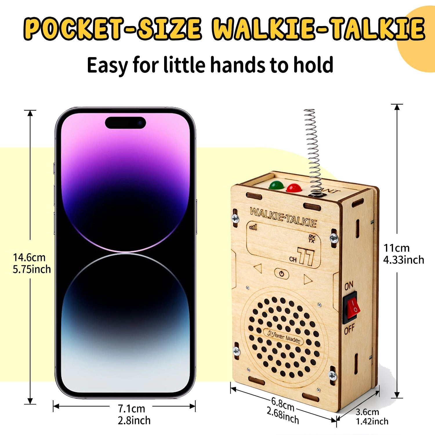 Build Your Own Walkie Talkie - DIY STEM Electronics Kit for Kids product detail image 6