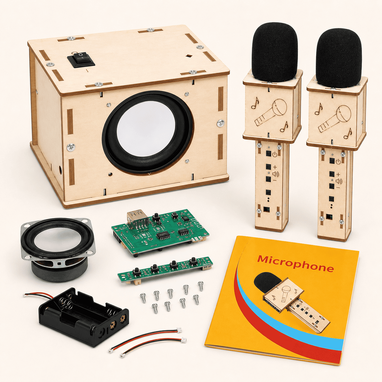 DIY Wooden Bluetooth Speaker & Microphone Kit