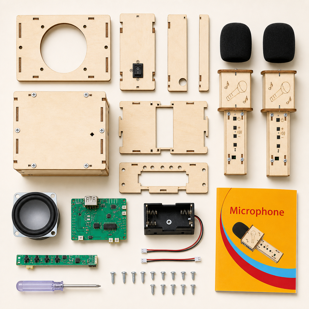 DIY Wooden Bluetooth Speaker & Microphone Kit