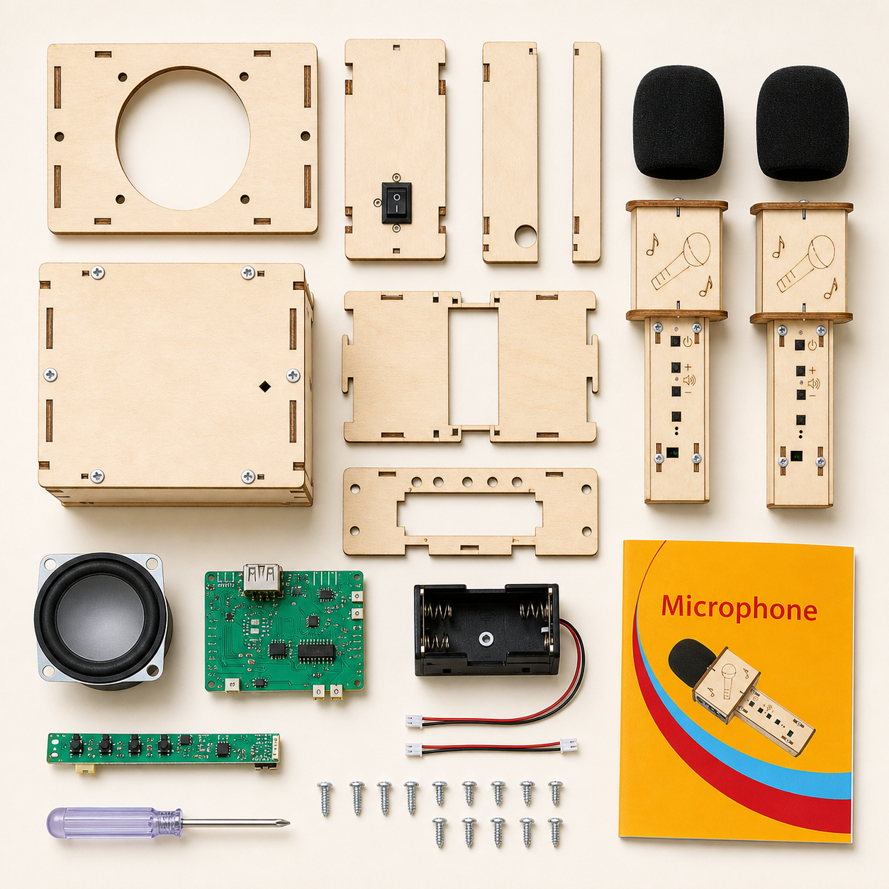DIY Wooden Bluetooth Speaker & Microphone Kit