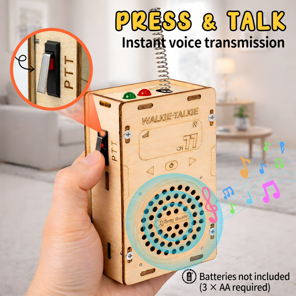 Build Your Own Walkie Talkie - DIY STEM Electronics Kit for Kids product detail image 4