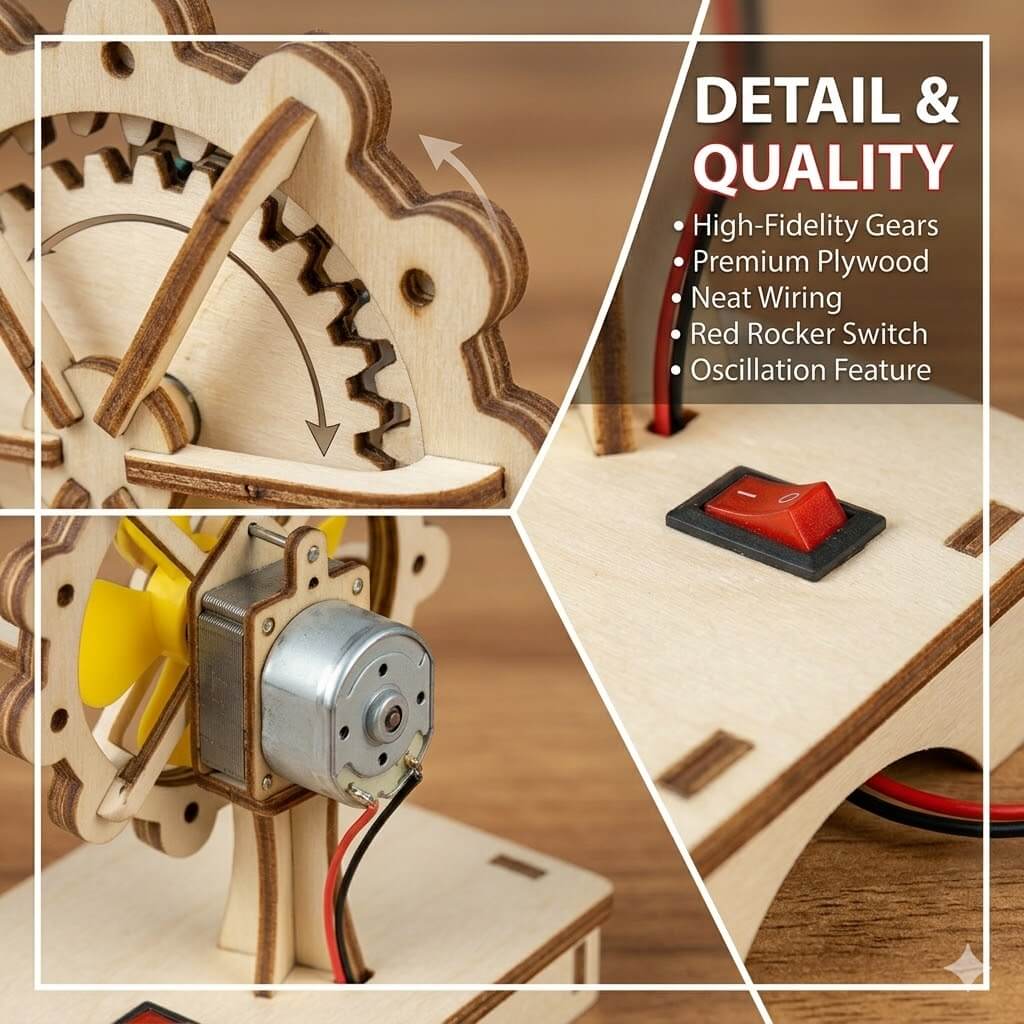 Build Your Own Moving Fan - Fun DIY STEM Kit for Kids product detail image 5