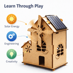 Build Your Own Solar Windmill House - Fun STEM DIY Kit for Kids product detail image 2