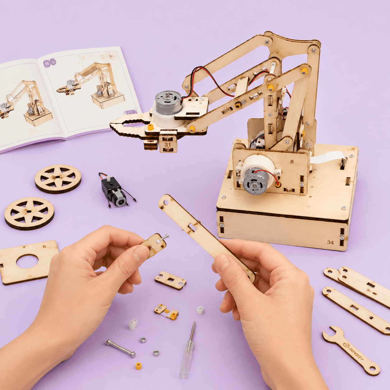 DIY Wooden Robotic Arm Kit