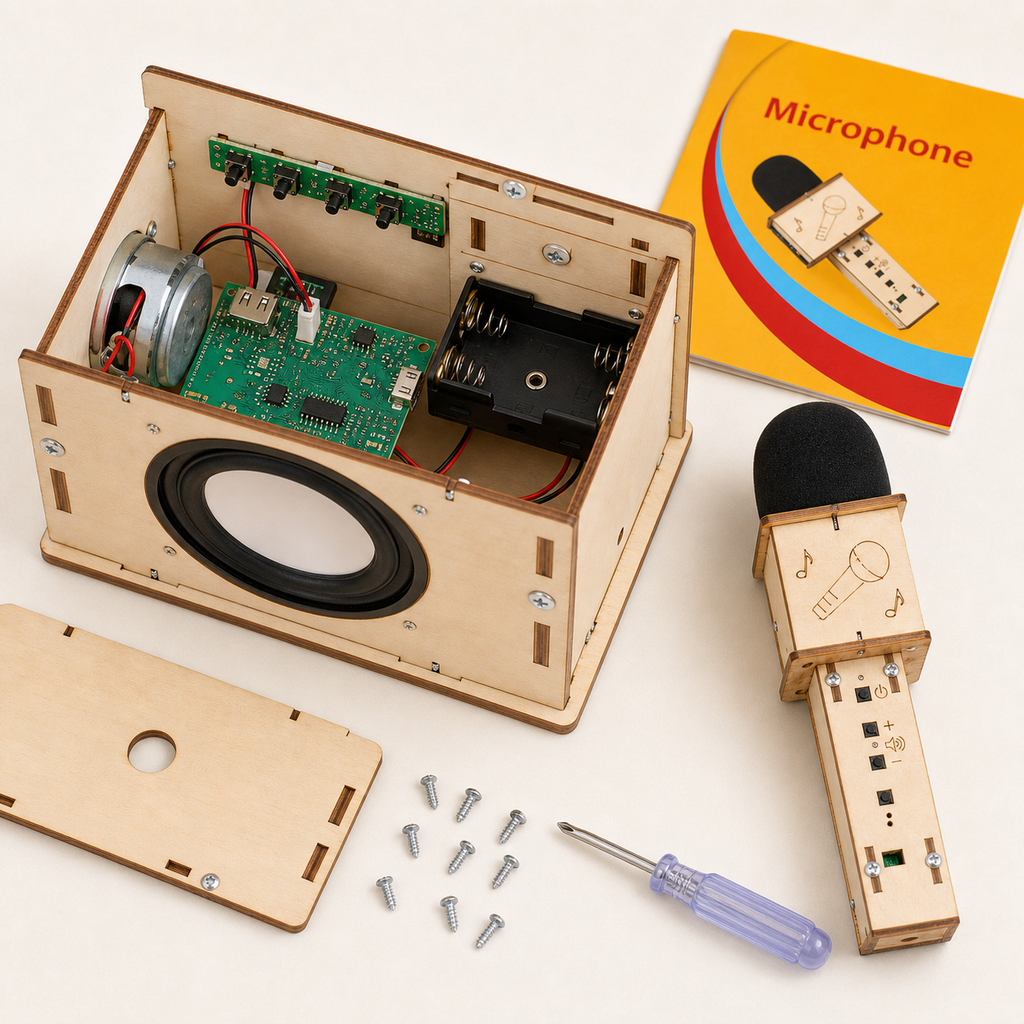 DIY Wooden Bluetooth Speaker & Microphone Kit