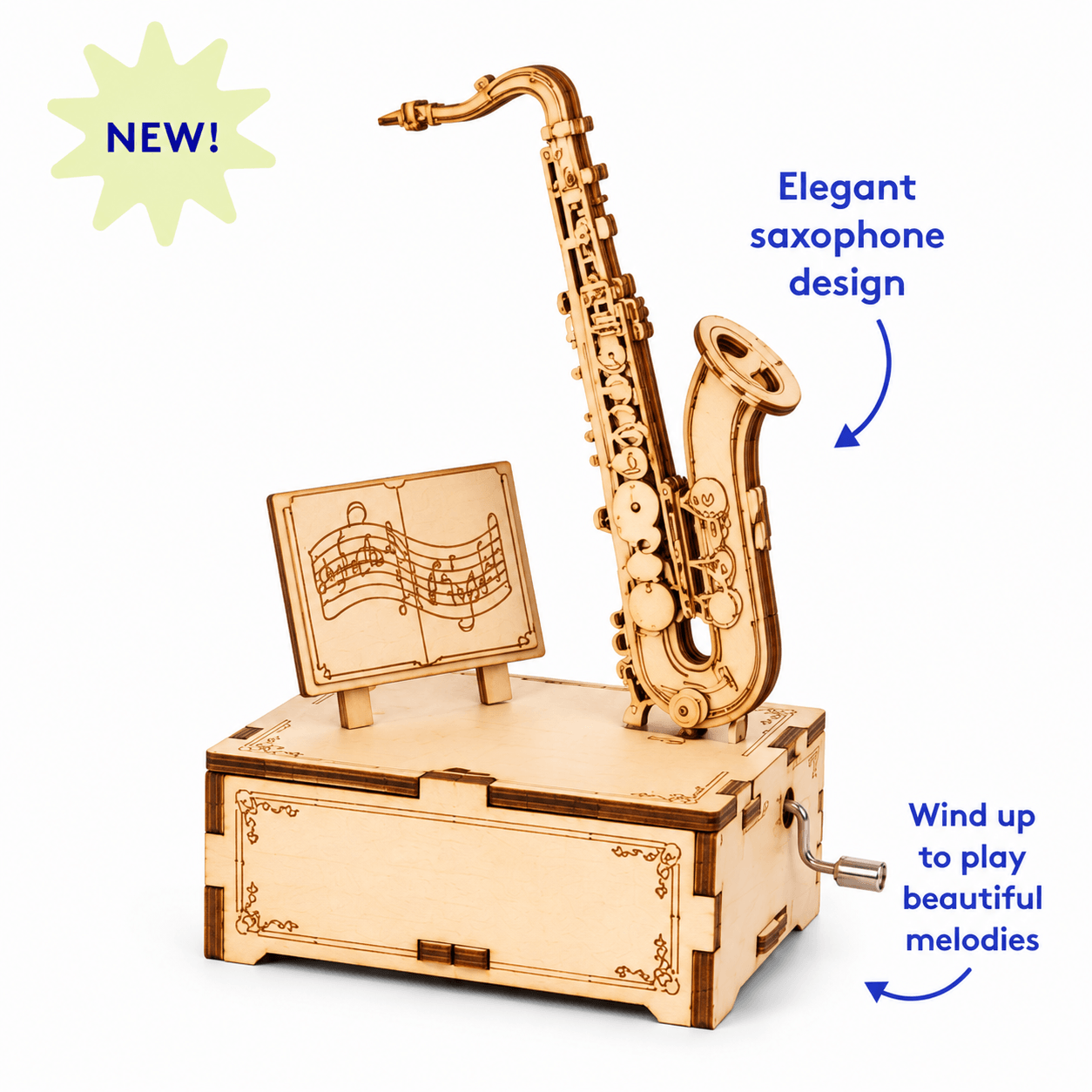 4-in-1 DIY Wooden Music Box Kit