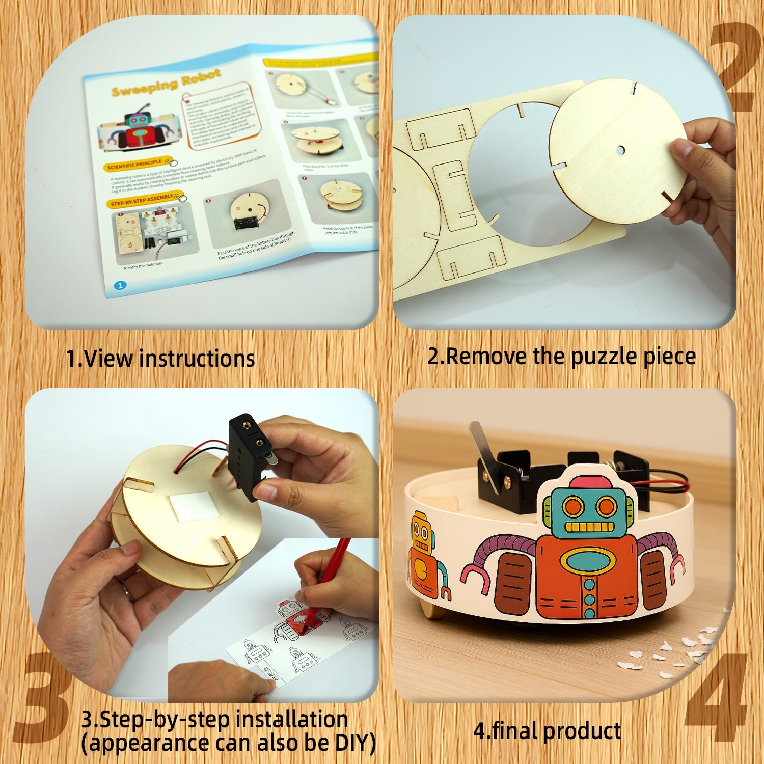 6-in-1 DIY Robot STEM Building Kit for Hands-On Learning & Creativity product detail image 5