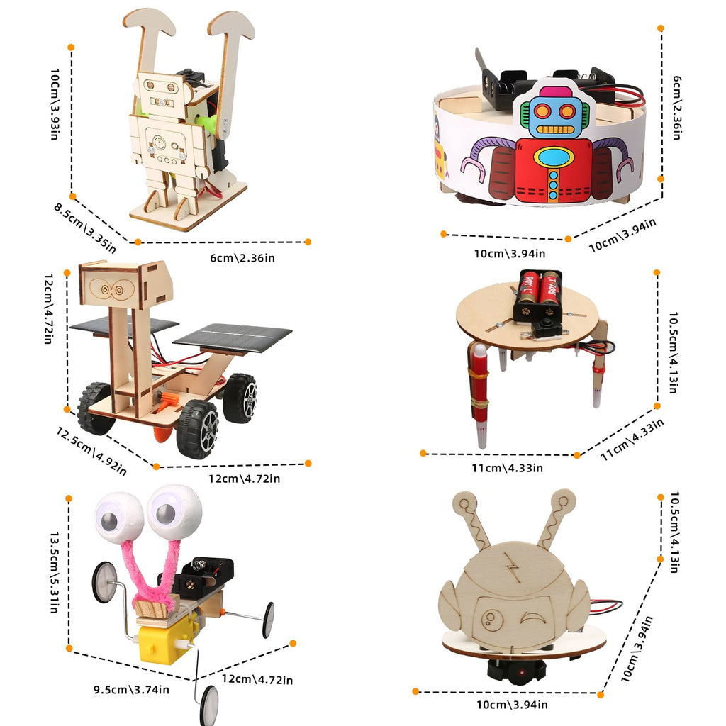 6-in-1 DIY Robot STEM Building Kit for Hands-On Learning & Creativity product detail image 6