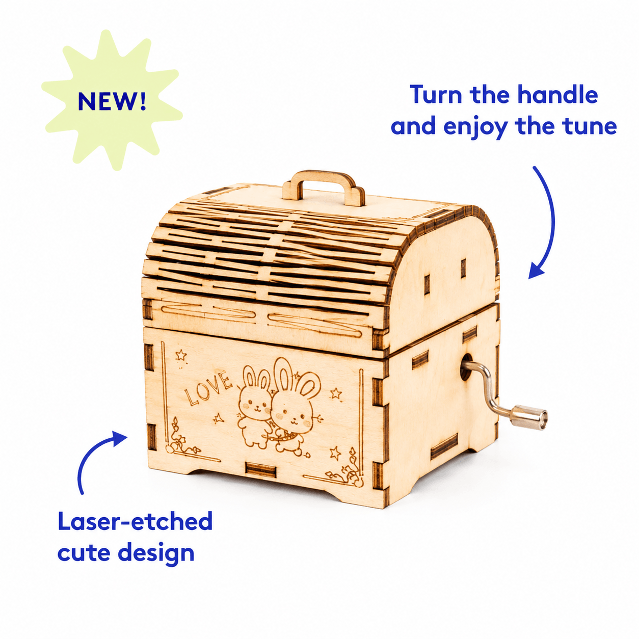 4-in-1 DIY Wooden Music Box Kit