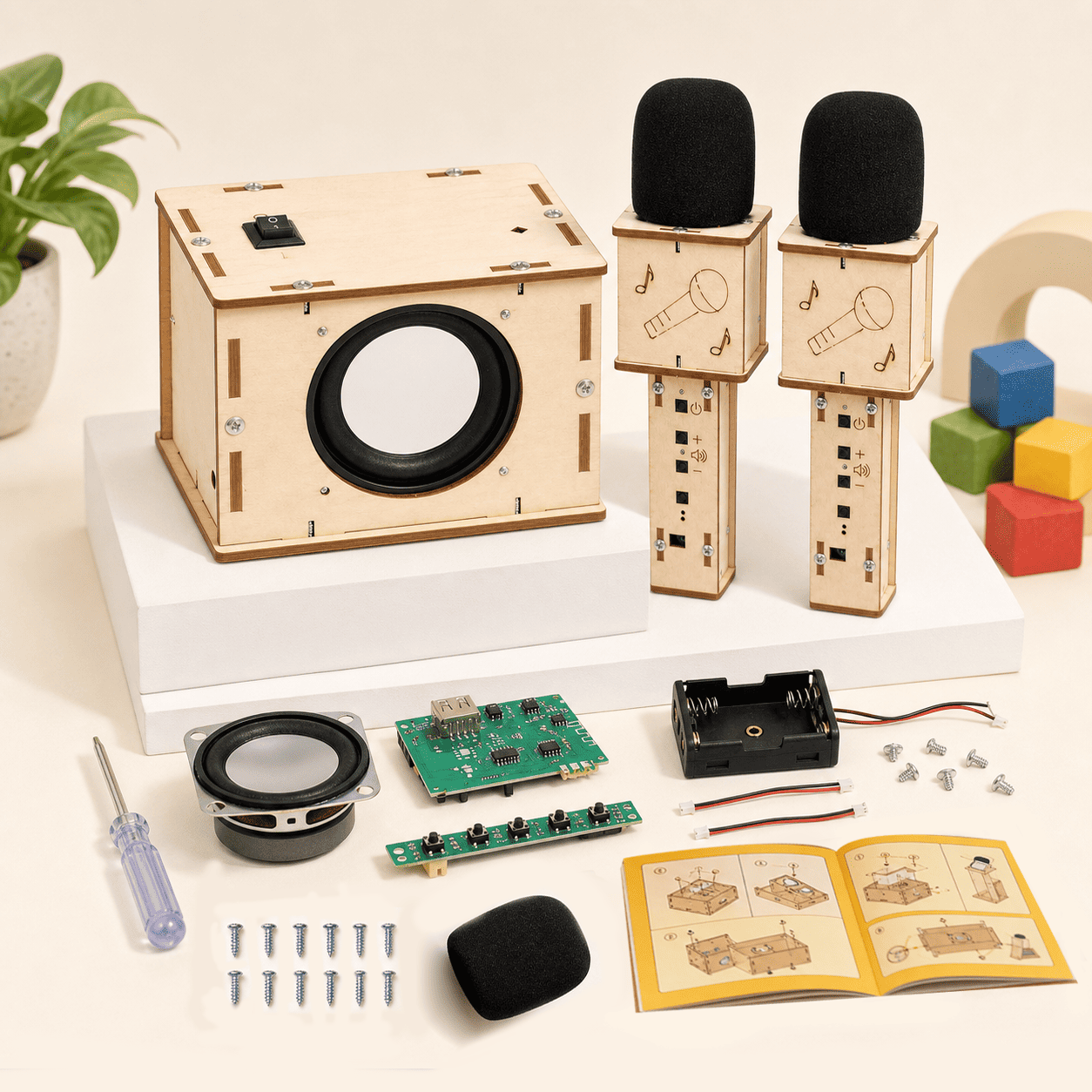 DIY Wooden Bluetooth Speaker & Microphone Kit