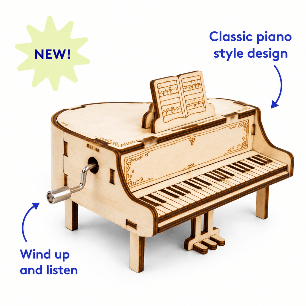 4-in-1 DIY Wooden Music Box Kit