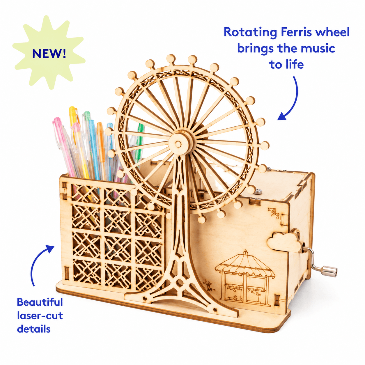 4-in-1 DIY Wooden Music Box Kit