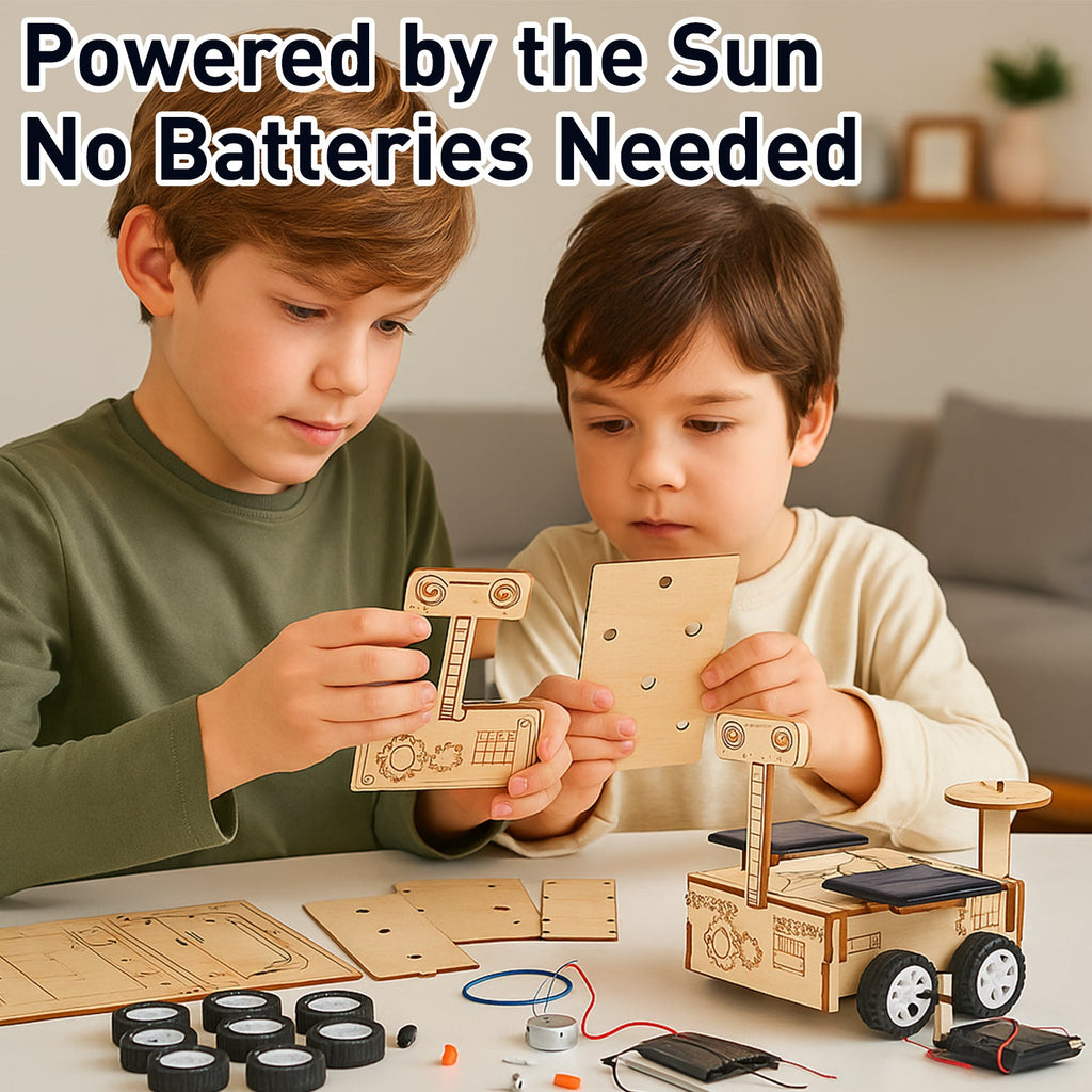 6-in-1 Solar Powered Wooden STEM Building Kit product detail image 8