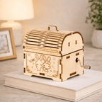 DIY Hand-Crank Wooden Music Box product detail image 4