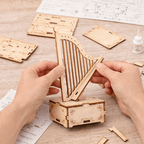 DIY Hand-Crank Wooden Music Box product detail image 4