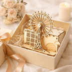 DIY Hand-Crank Ferris Wheel Music Box Pen Holder product detail image 6