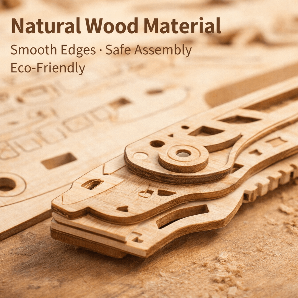 Wooden Folding Model Collection - Precision Mechanical Assembly Craft product detail image 4