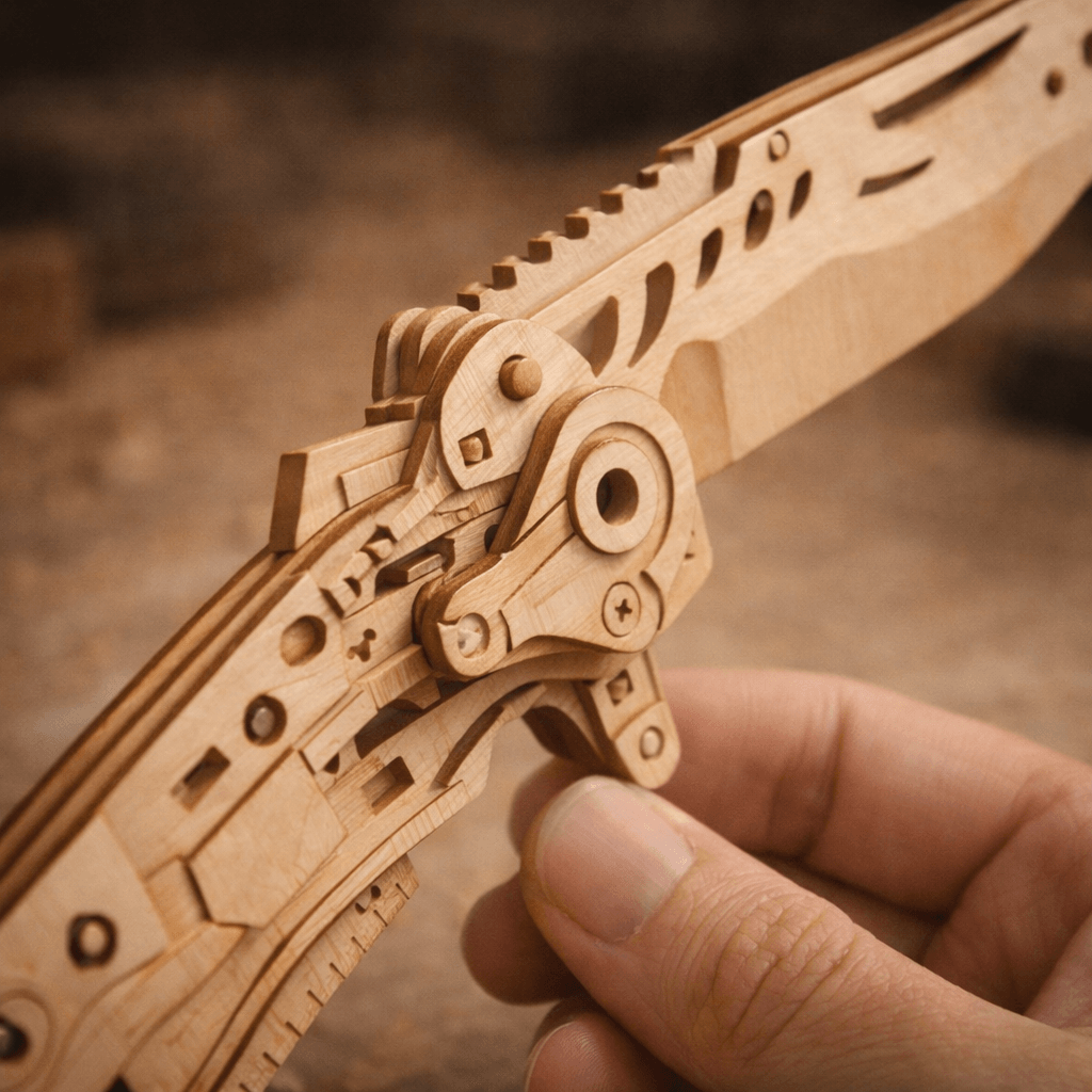 Wooden Folding Model Collection - Precision Mechanical Assembly Craft product detail image 5