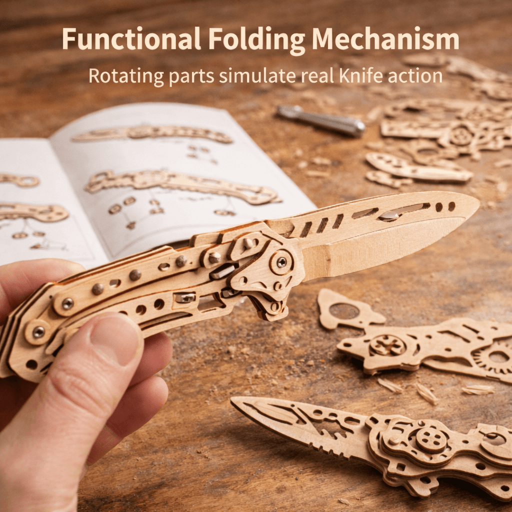 Wooden Folding Model Collection - Precision Mechanical Assembly Craft product detail image 7