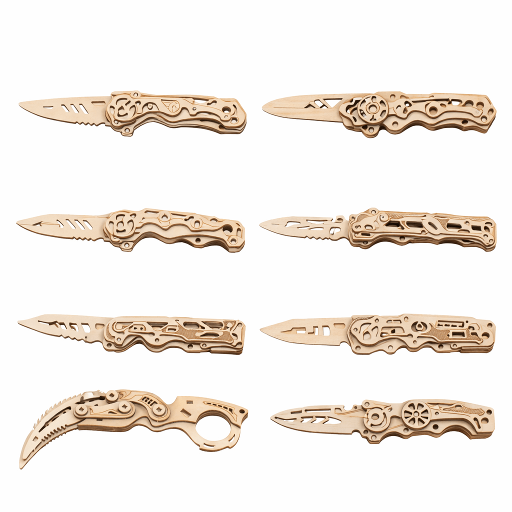 Wooden Folding Model Collection - Precision Mechanical Assembly Craft product detail image 3