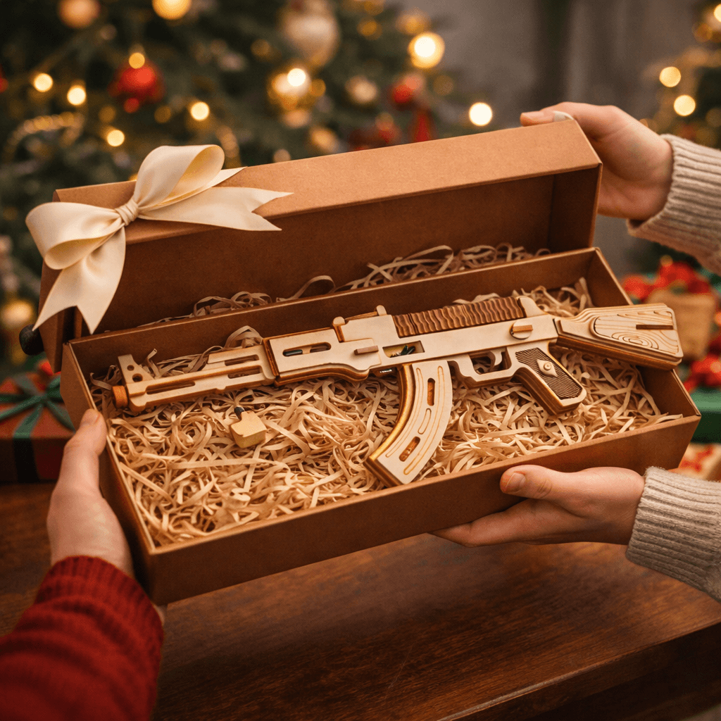 DIY Wooden Mechanical Gun Model Kit - Build & Display Collection product detail image 8