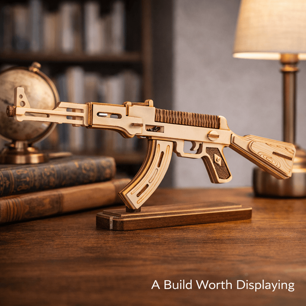 DIY Wooden Mechanical Gun Model Kit - Build & Display Collection product detail image 5
