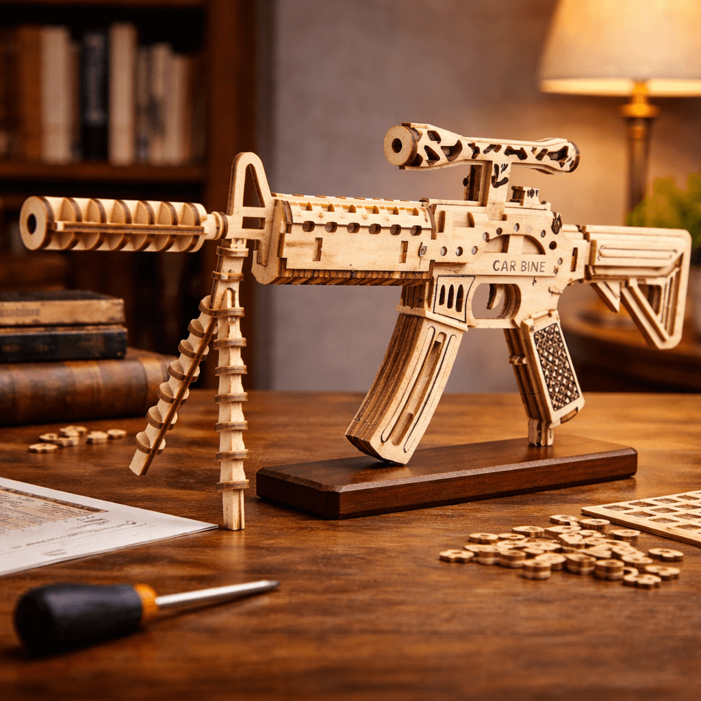 DIY Wooden Mechanical Gun Model Kit - Build & Display Collection product detail image 7