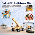 DIY Remote Control Crane Truck - Wooden STEM Building Kit for Kids product detail image 5