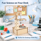 DIY Hydraulic Water Pump Kit - Wooden STEM Science Building Toy for Kids product detail image 3