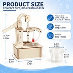 DIY Hydraulic Water Pump Kit - Wooden STEM Science Building Toy for Kids product detail image 6