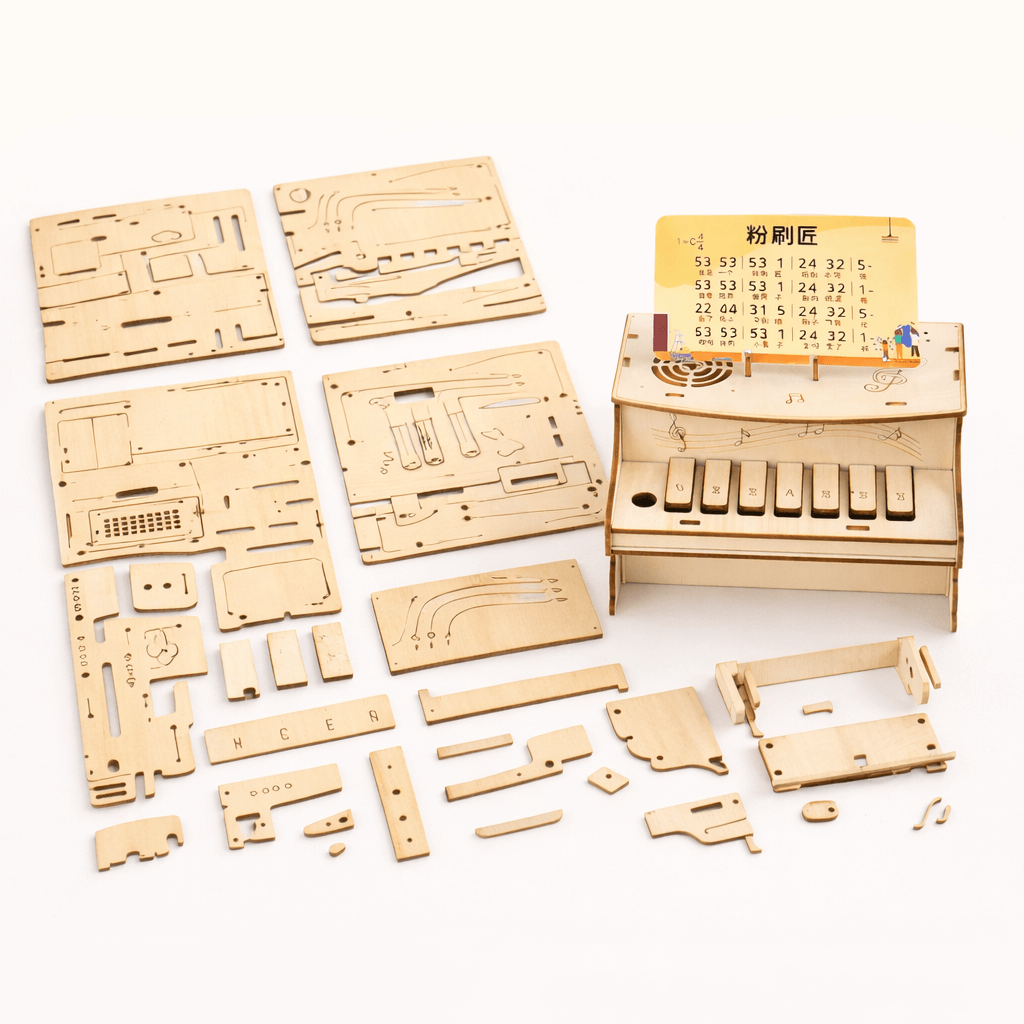 DIY Wooden Piano with Playable Keys product detail image 2