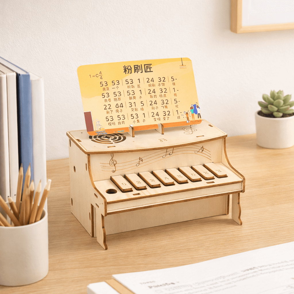 DIY Wooden Piano with Playable Keys product detail image 3