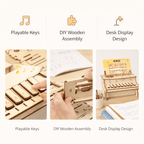 DIY Wooden Piano with Playable Keys product detail image 4