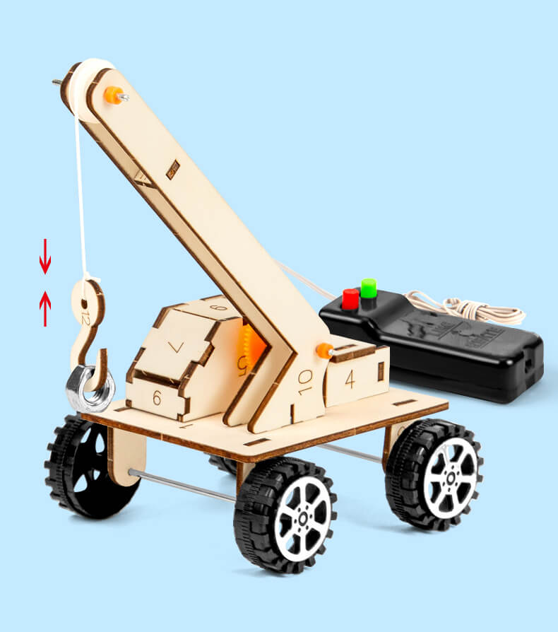DIY Remote Control Crane Truck - Wooden STEM Building Kit for Kids product detail image 6
