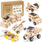 6-in-1 STEM Wooden Construction Vehicle Kit for Kids 8+ product detail image 7
