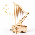 DIY Hand-Crank Wooden Music Box buildable musical project — assemble a real music mechanism, creative STEM keepsake gift for kids