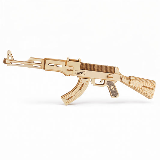 DIY Wooden Mechanical Gun Model Kit - Build & Display Collection