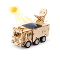 DIY Solar Powered Wooden STEM Car educational science kit — build a solar-powered car, hands-on renewable energy and engineering project for young makers