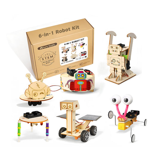 6-in-1 DIY Robot STEM Building Kit for Hands-On Learning & Creativity